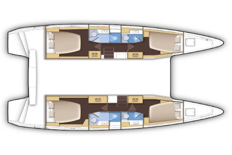 Charter Yacht Lagoon 42 - 2020 - 6 cabins(4 double + 2 forepeak)- Paros - Mykonos