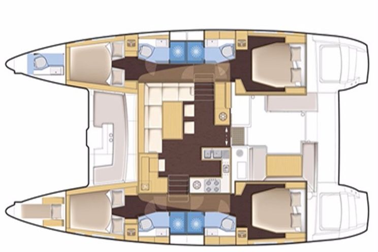 Charter Yacht Lagoon 450 F - 4 + 1 cabins(4 double 1 single)- 2019 - Mykonos - Athens