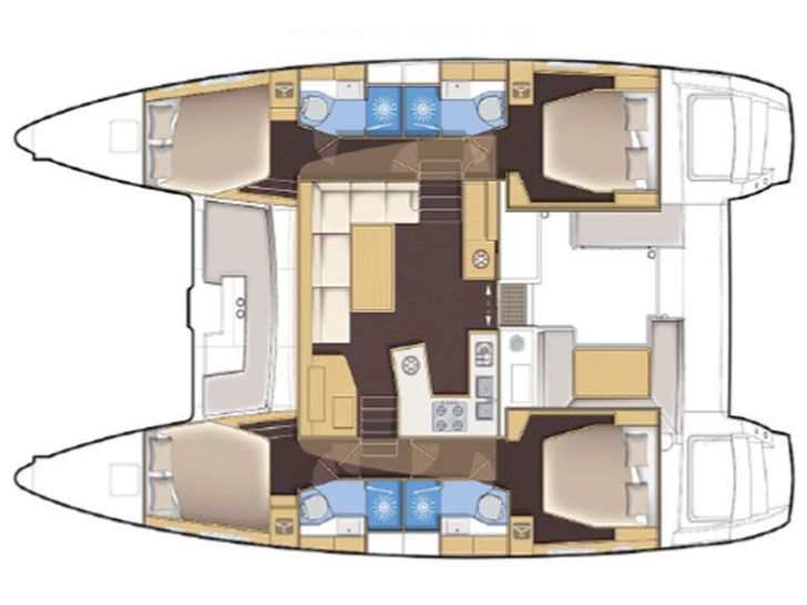 Lagoon 450 Sportop - Layout Lagoon 450 Sportop - Layout