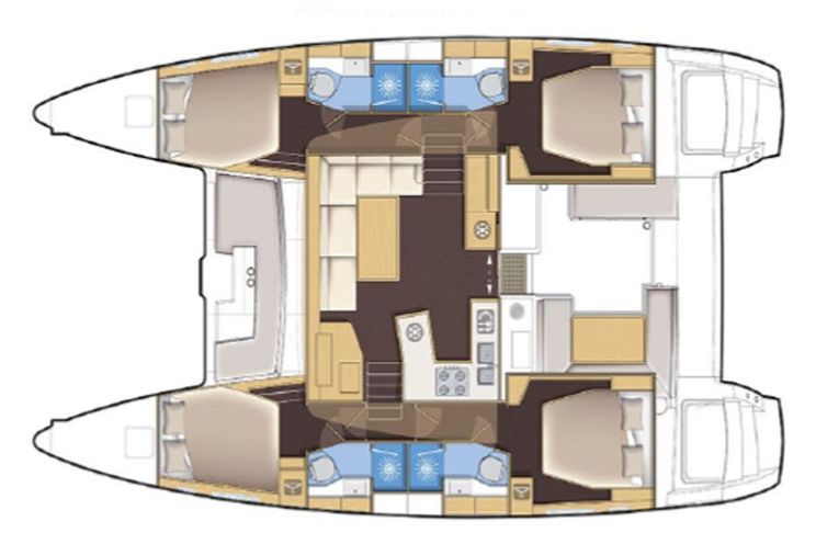 Charter Yacht Lagoon 450 Sportop(2018)- 6 Cabins - Mahe,Seychelles