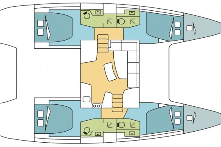 Charter Yacht Lagoon 450S - 2018 - 4 + 2 cabins(4 double 2 single)- BIograd - Sibenik - Zadar - Kornati