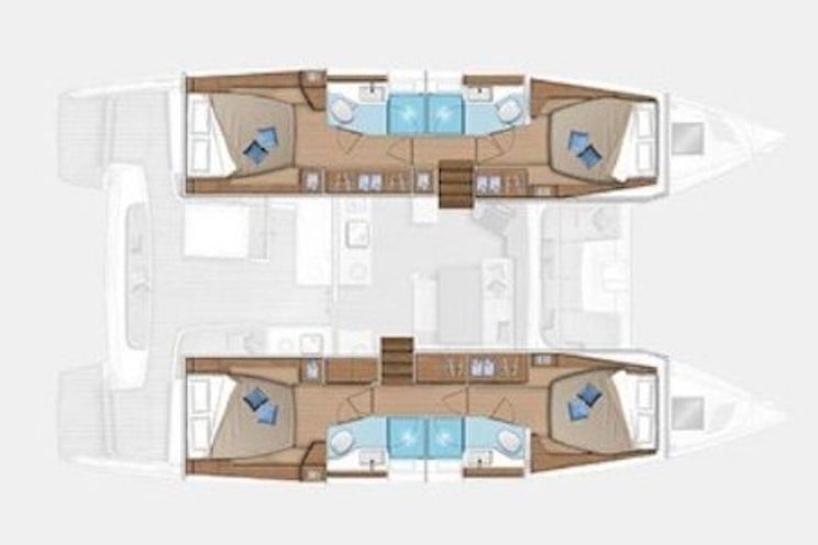 Charter Yacht Lagoon 46 - 2021 - 6 cabins(4 double + 2 forepeaks)- Corfu - Lefkas