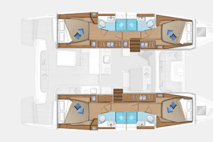 Layout for Lagoon 46 - Layout