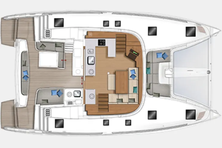 Layout for Lagoon 46 - Layout