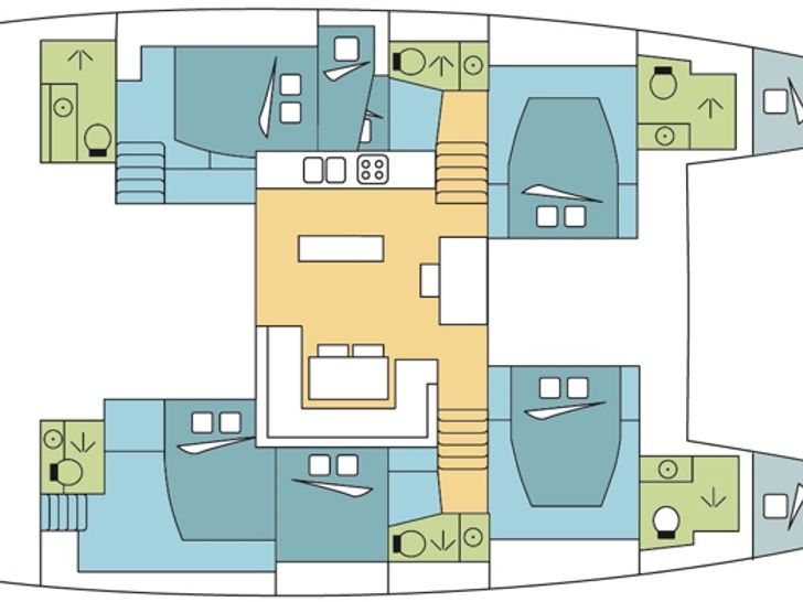 Lagoon 52 Layout Lagoon 52 Layout