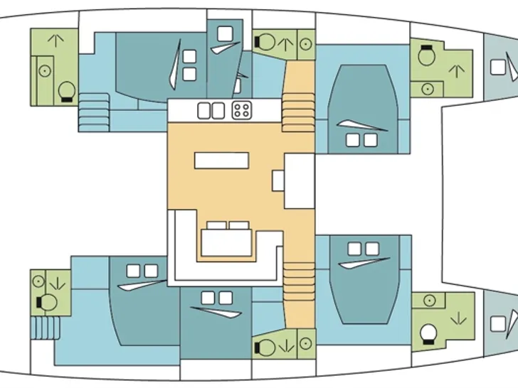 Lagoon 52 Layout Lagoon 52 Layout