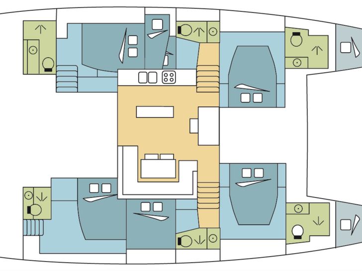 Lagoon 52F Layout Lagoon 52F Layout
