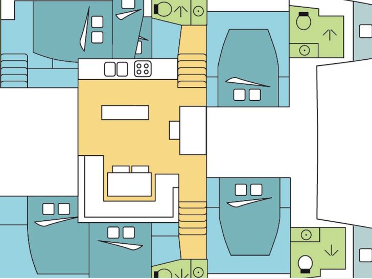 Lagoon 52 - Layout