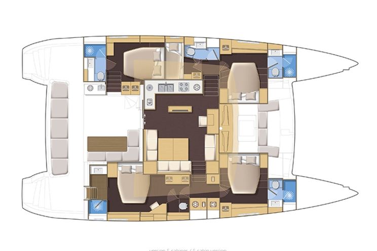 Charter Yacht DIVA - Lagoon 560(2017)- 4 Cabins - French Polynesia - Tahiti - Bora Bora - Raiatea - Huahine