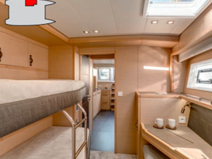 Lagoon 630 - Twin cabin for the crew Lagoon 630 - Twin cabin for the crew