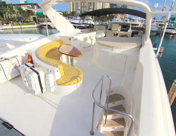 Charter Yacht Lazzara 84 - 5 Cabins - Miami Day Boat Rental - South Beach - Biscayne Bay Miami - Miami - Florida