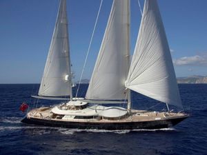 LUNA - Perini Navi 52m - 5 Cabins - Leeward Islands - Caribbean - Monaco - Cannes - San Remo - Sardinia