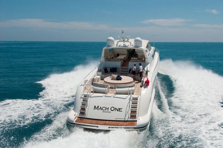 Charter Yacht MACH ONE - Mangusta 105 - 4 Cabins - Cannes - Antibes - Nice - Villefranche - Monaco