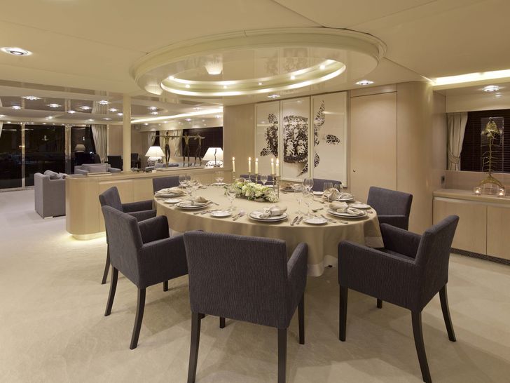 MAGIX Heesen 38m Luxury Superyacht Dining