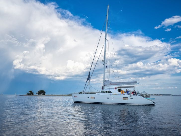 at anchor