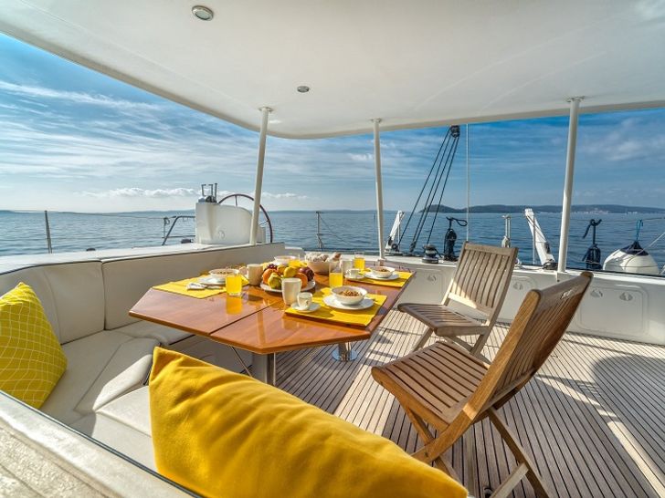 aft deck dining table aft deck dining table