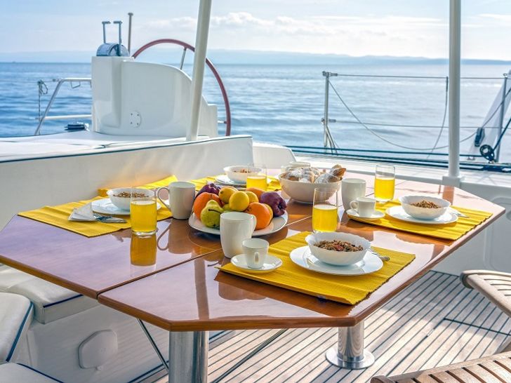 aft deck dining table