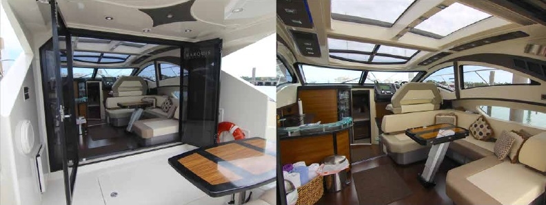 Charter Yacht Marquis 40 SC - 2 Cabins - Miami Day Boat Rental - Miami - South Beach - Biscayne Bay