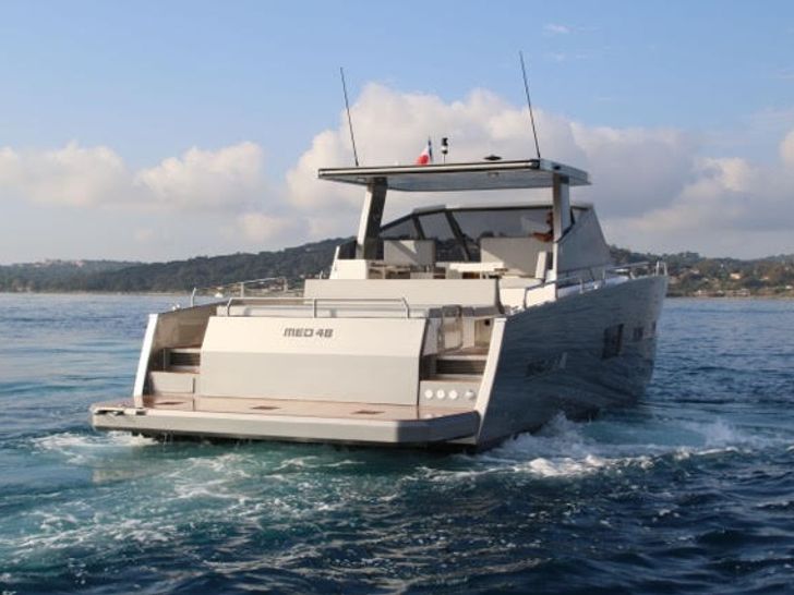 Med 52 Day Charter Motoryacht Aft Deck