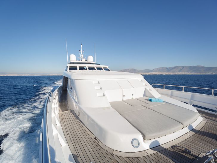 MILOS AT SEA Codecasa 35m Bow MILOS AT SEA Codecasa 35m Bow