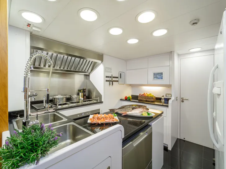 MILOS AT SEA Codecasa 35m Galley MILOS AT SEA Codecasa 35m Galley