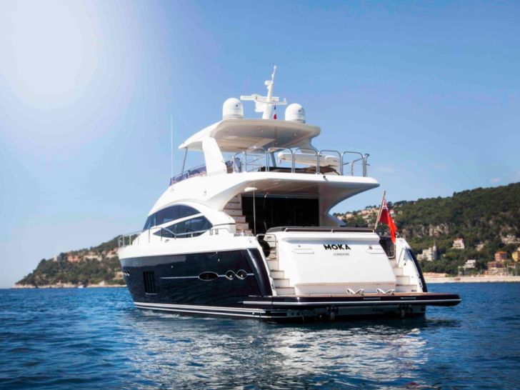 OBSESSIO Princess 72 - aft view OBSESSIO Princess 72 - aft view