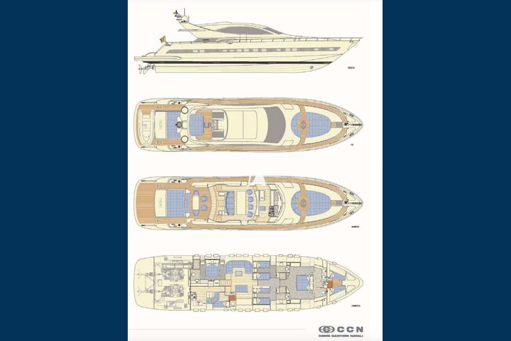 Charter Yacht MOKI - Cerri Cantieri Navali 26m - 4 cabins: