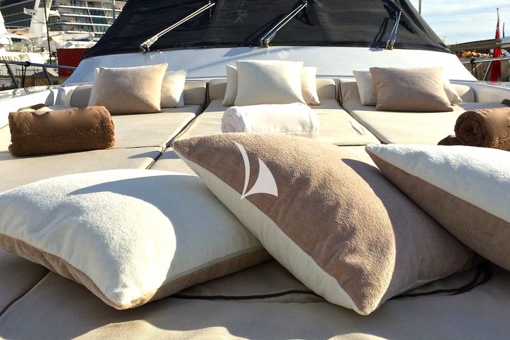 Charter Yacht MR M - Mangusta 80 - 3 cabins - French Riviera - Cannes - St Tropez - Monaco