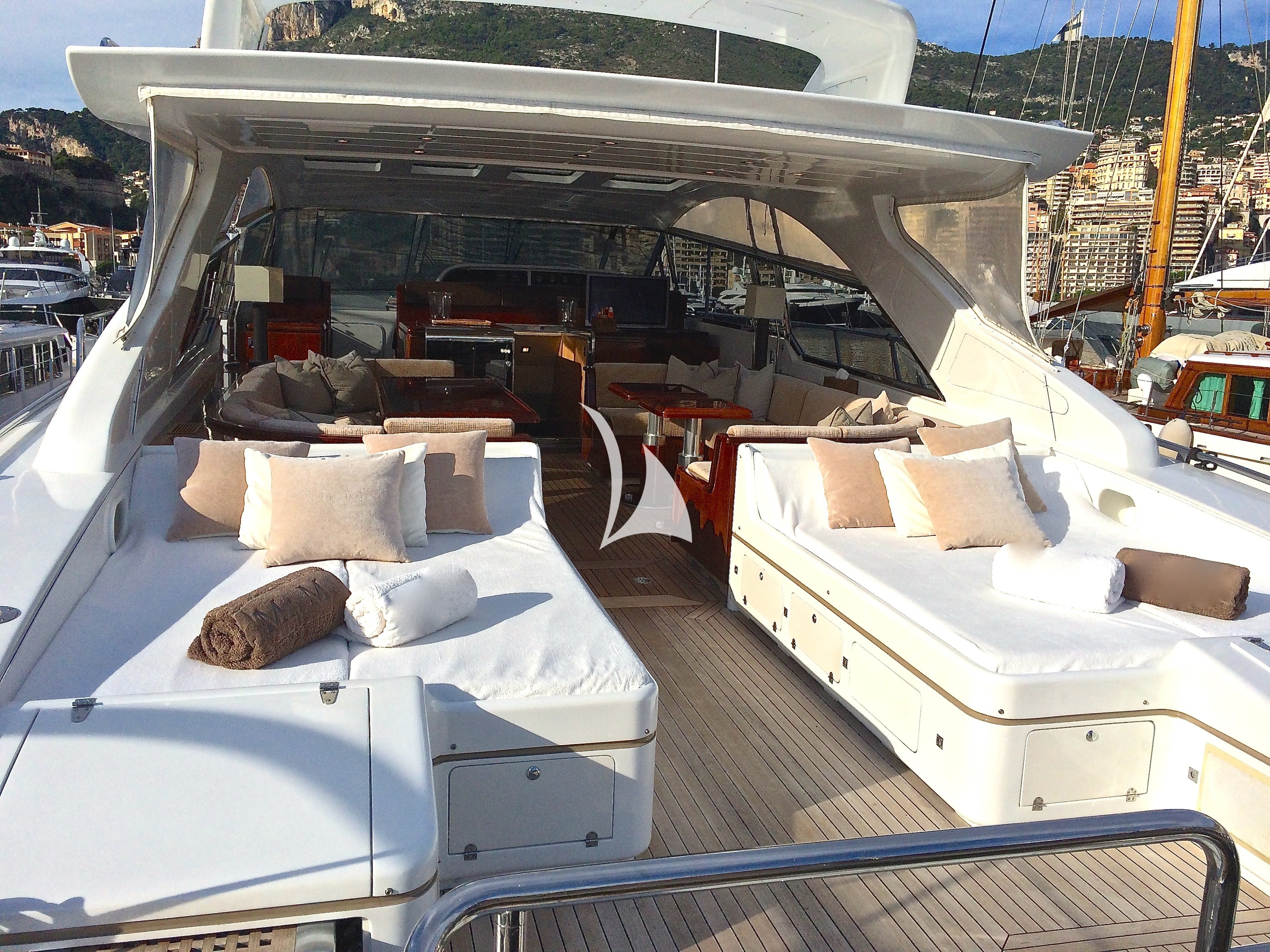 Charter Yacht MR M - Mangusta 80 - 3 cabins - French Riviera - Cannes - St Tropez - Monaco