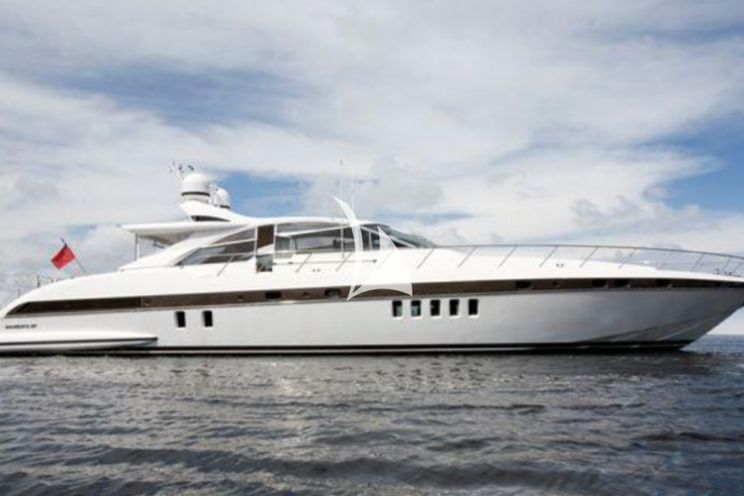Charter Yacht MR M - Mangusta 80 - 3 cabins - French Riviera - Cannes - St Tropez - Monaco