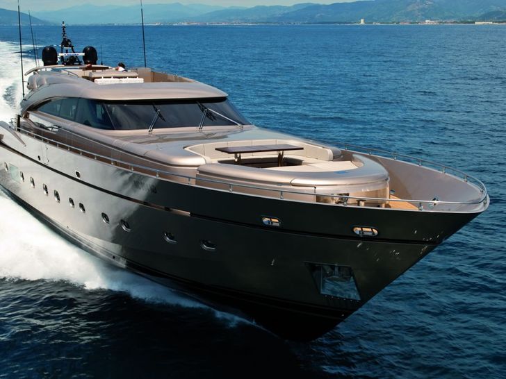 MUSA AB Yachts 116 - cruising bow view MUSA AB Yachts 116 - cruising bow view