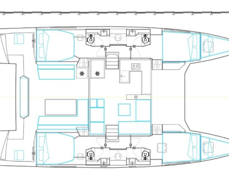 Nautitech 46 Fly - Layout