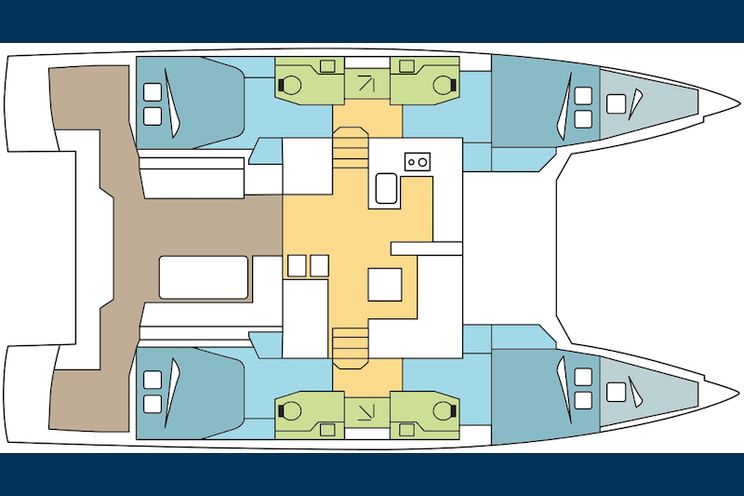 Charter Yacht Nautitech 46 Fly - 2018 - 4 cabins(3 double + 1 single)- USVI - BVI