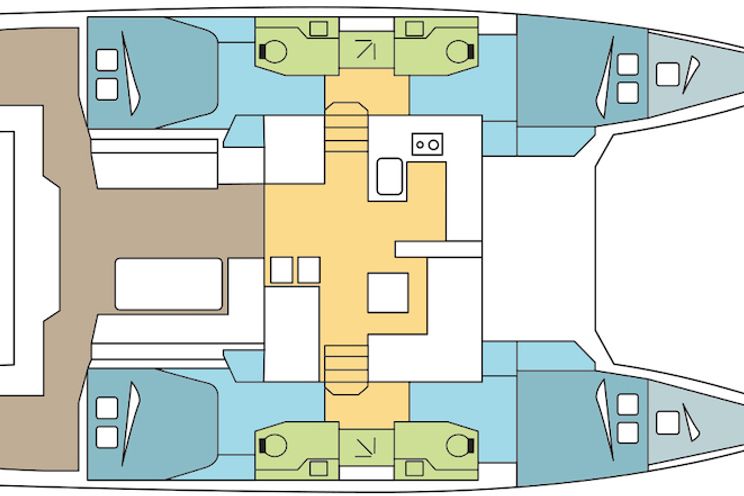 Charter Yacht Nautitech 46 Fly - 2018 - 4 cabins(3 double + 1 single)- USVI - BVI