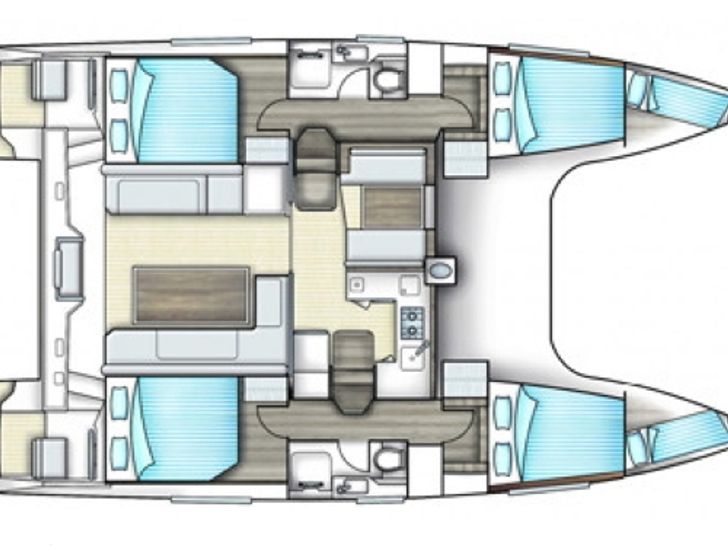 Nautitech 40 Layout