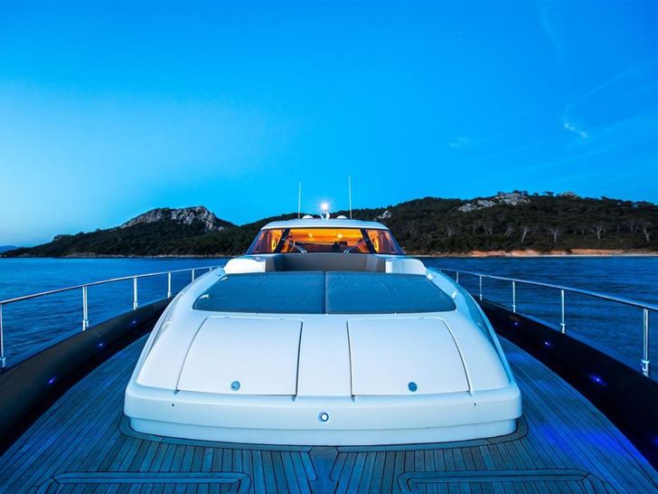 NEA MONI Cayman 75 Luxury Yacht Bow