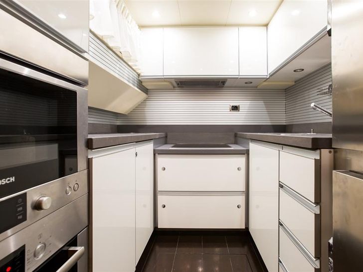NEA MONI Cayman 75 Luxury Yacht Galley NEA MONI Cayman 75 Luxury Yacht Galley