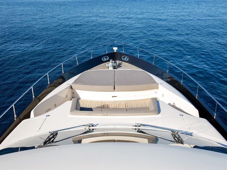 NEA MONI Cayman 75 Luxury Yacht Bow NEA MONI Cayman 75 Luxury Yacht Bow