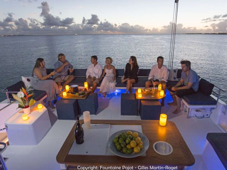 NENNE - Fountaine Pajot Victoria 67,flybridge alfresco dining NENNE - Fountaine Pajot Victoria 67,flybridge alfresco dining