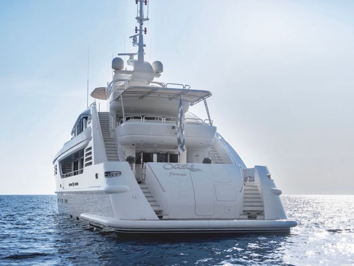 ISA Motor Yacht OASIS Stern ISA Motor Yacht OASIS Stern