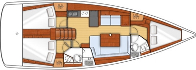 Charter Yacht Oceanis 41(2012/14)- 3 Cabins - Athens