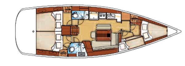 Charter Yacht Oceanis 43 - 4 Cabins - Palamos