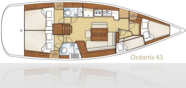 Charter Yacht Oceanis 43.4 - 4 Cabins - Mallorca