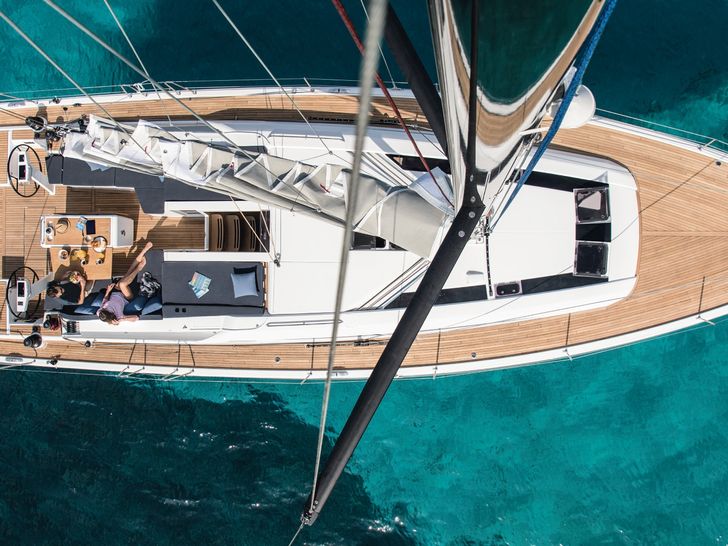Beneteau Oceanis 51.1 Aerial View Beneteau Oceanis 51.1 Aerial View
