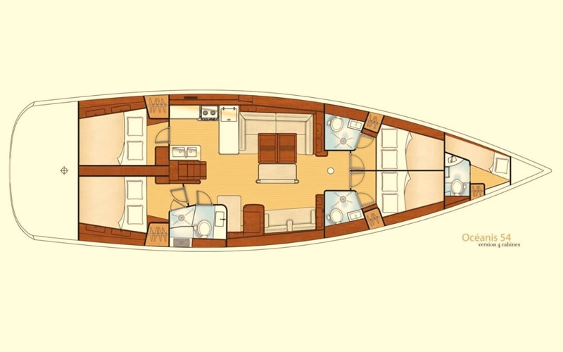Charter Yacht Oceanis 50 - 5 Cabins - Trogir