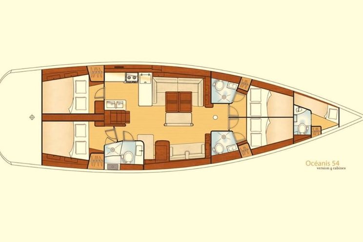 Charter Yacht Oceanis 50 - 5 Cabins - Trogir