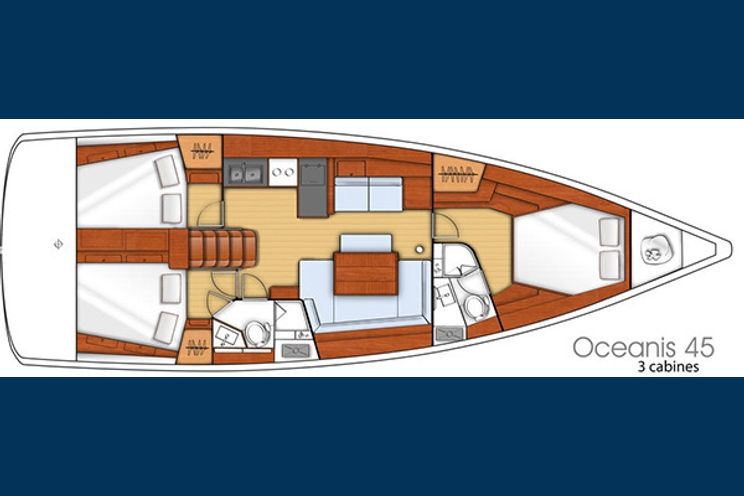 Charter Yacht Oceanis 45 - 3 cabins(3 double)- 2017 - Trogir - Sibenik - Biograd