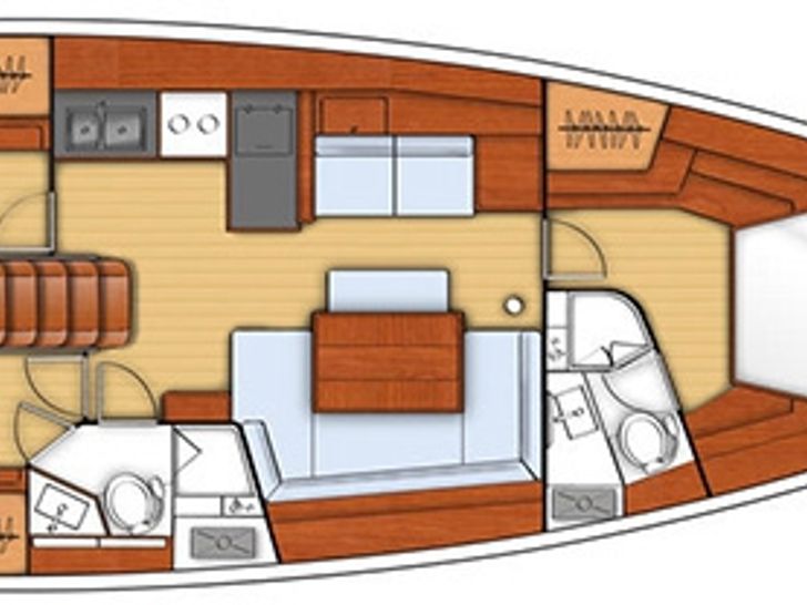 Beneteau Oceanis 45 Layout Beneteau Oceanis 45 Layout