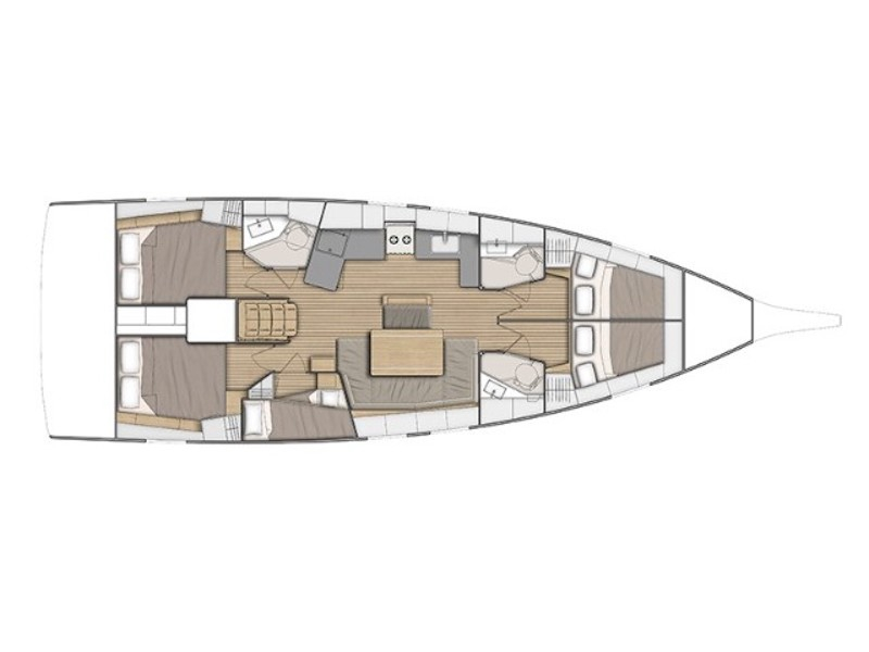 Charter Yacht Oceanis 46.1 - 2020 - 5 cabins(4 double + 1 single)- Kos - Rhodes