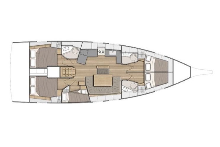 Charter Yacht Oceanis 46.1 - 2020 - 5 cabins(4 double + 1 single)- Kos - Rhodes